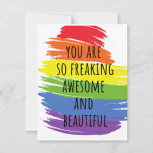 you are so freaking awesome and beautiful holiday card