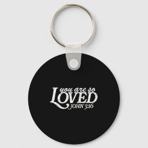 You Are So Loved Christian Verse Valentines Day Bi Key Ring