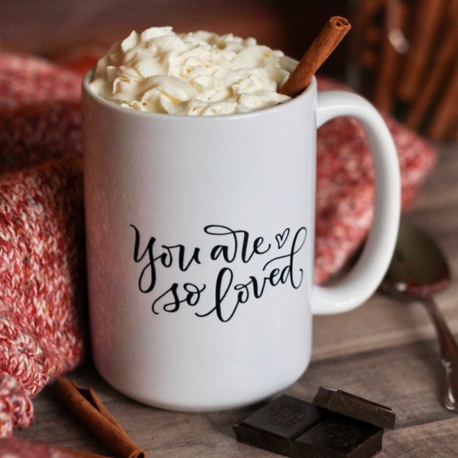 You Are So Loved Encouraging Heart Mug (Creator Uploaded)