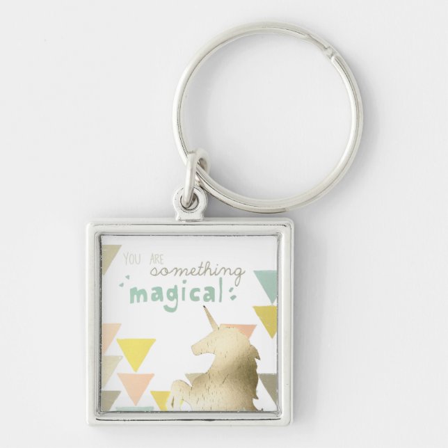 You Are Something Magical Gold Unicorn Key Ring (Front)