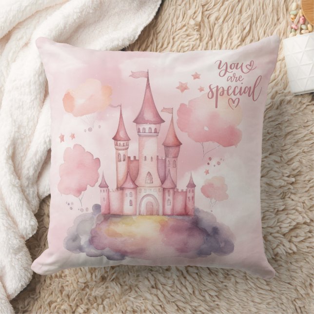 You are Special Palace in the Pink CloudBurp Cloth Cushion (Blanket)