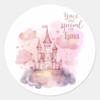 You are Special Palace Pink Cloud customisable Classic Round Sticker