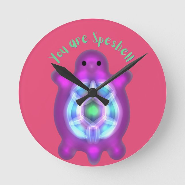 You Are Speshell Turtle Personalised Gift T-Shirt Round Clock (Front)