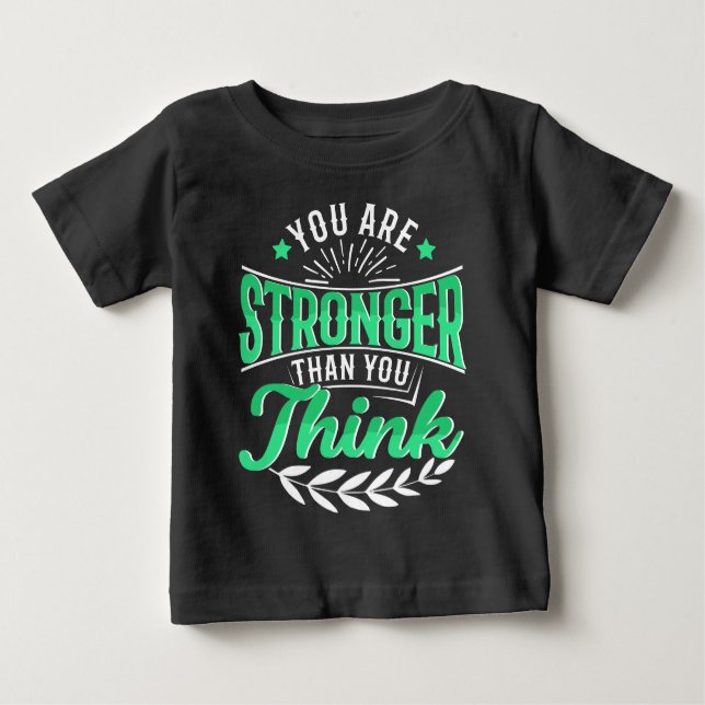 You Are Stronger Than You Think” Brother Baby Baby T-Shirt (Front)