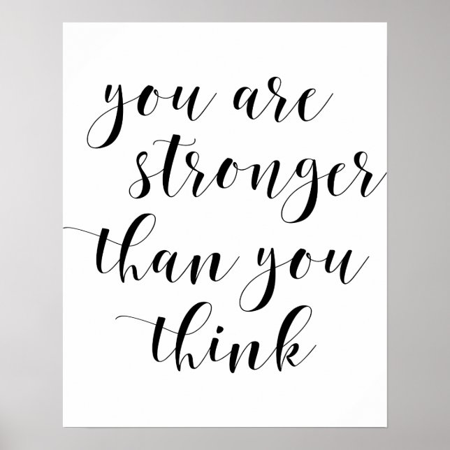 You Are Stronger Than You Think Poster (Front)