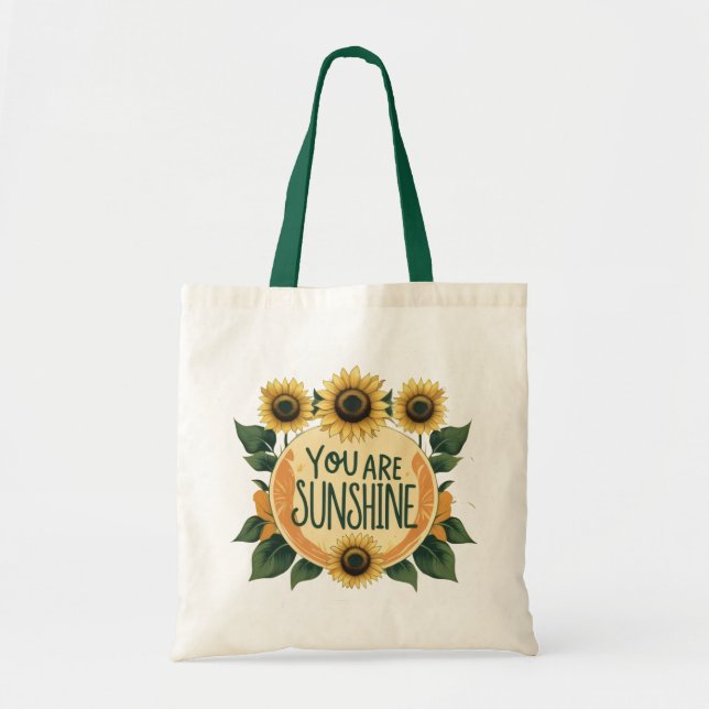  You Are Sunshine Tote Bag  (Front)