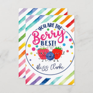 you are the berry best teacher gift card holder