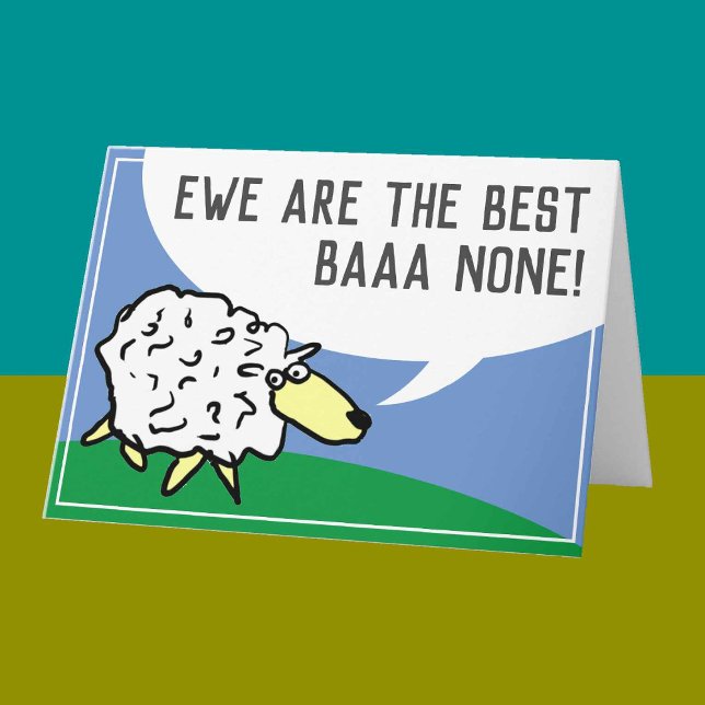You Are the Best Bar None - Sheep Pun Card (Creator Uploaded)