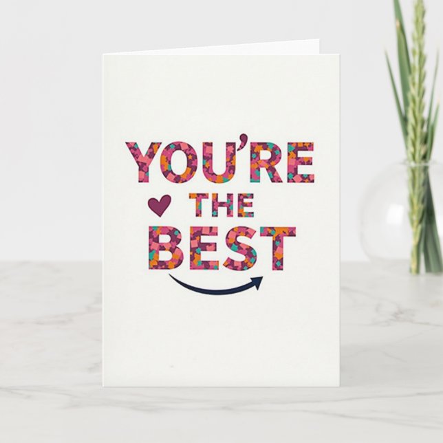 You Are The Best Card (Front)