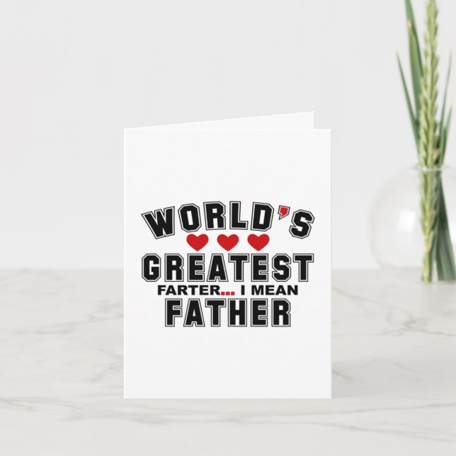 You are the BEST Father Happy Fathers Day 2024 Thank You Card (Front)