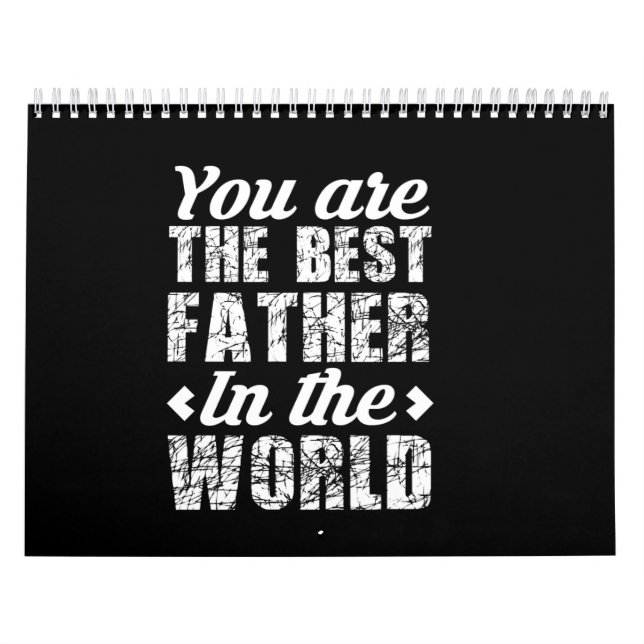 you are the best father in the world calendar (Cover)