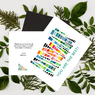 You are the Best Thank You Postcard