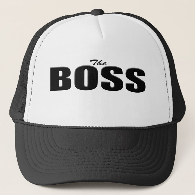 you are the boss trucker hat (Front)