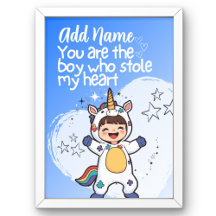 You are the Boy who stole my heart | Autism poster