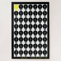You Are the Brightest Bulb Customisable: Black 003