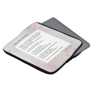 You Are The Gift - Self Love Inspirational Poem  Laptop Sleeve