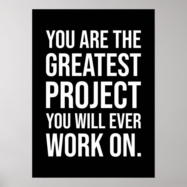 You Are The Greatest Project, Gym, Hustle Success Poster (Front)