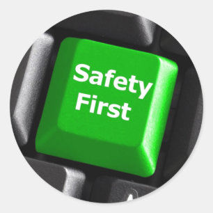 You Are The Key To Safety Classic Round Sticker