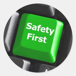You Are The Key To Safety Classic Round Sticker