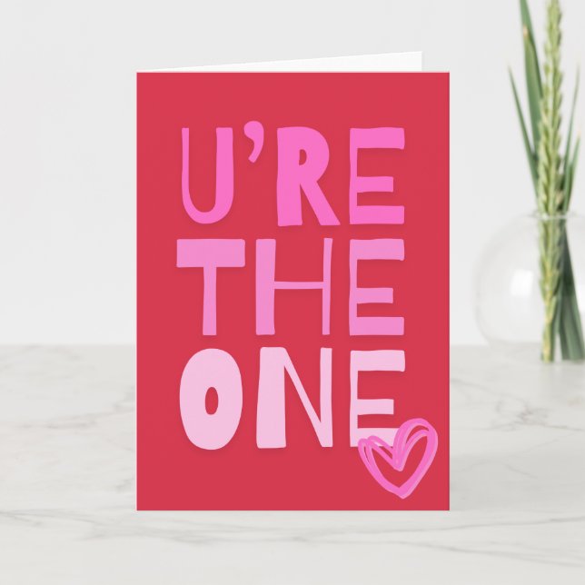 You are the one card (Front)