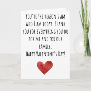 You Are The Reason Valentine Folded Card