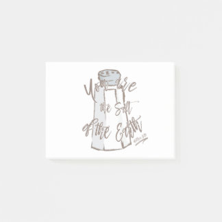 You Are The Salt Of The Earth - Matthew 5:13 Post-it Notes