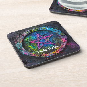 You Are the Spell · Mystic Sigil Circle Design Coaster
