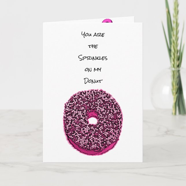 You are the Sprinkles on my Donut, Happy Birthday Invitation (Front)
