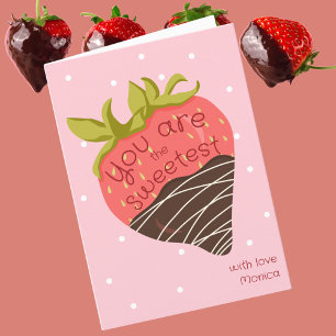 You Are The Sweetest Classroom Valentine's Day Holiday Card