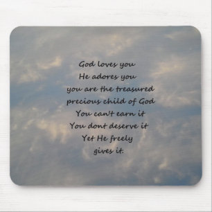 You Are the Treasured Child of God Mouse Pad