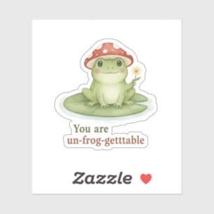 You Are Un-frog-gettable Cottagecore Frog Mushroom