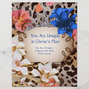 You Are Unique in Christ's Plan Personalise Paper