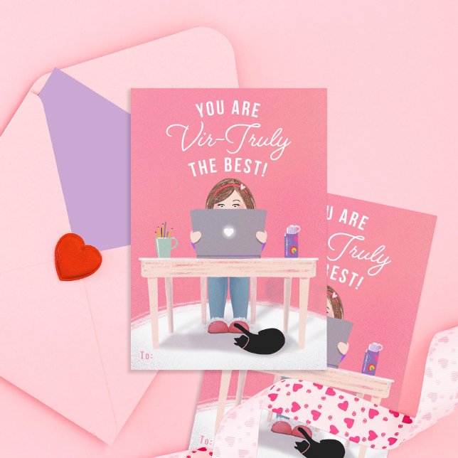 You Are Vir-Truly The Best Classroom Valentine Invitation (Creator Uploaded)