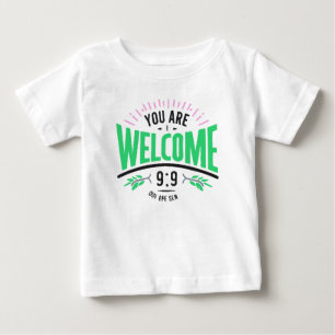you are welcome baby t-shirt