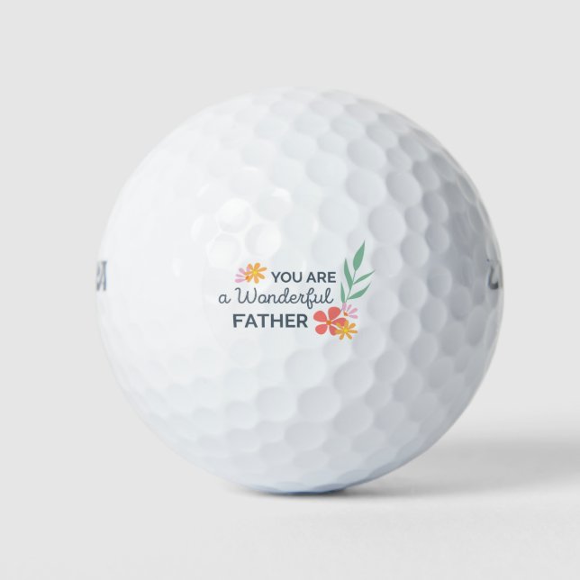 You Are Wonderful Father's Day | Golf Balls (Front)