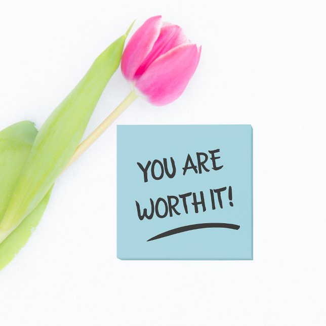 You are Worth It Positive Post-it Notes (Affirmation sticky note 💗)