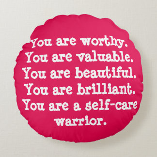You Are Worthy Positive Affirmation Pillow