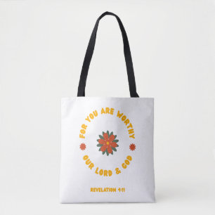 You Are Worthy — Rev 4:11 Jumbo Tote Bag