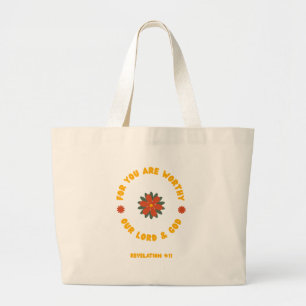 You Are Worthy — Rev 4:11 Jumbo Tote Bag