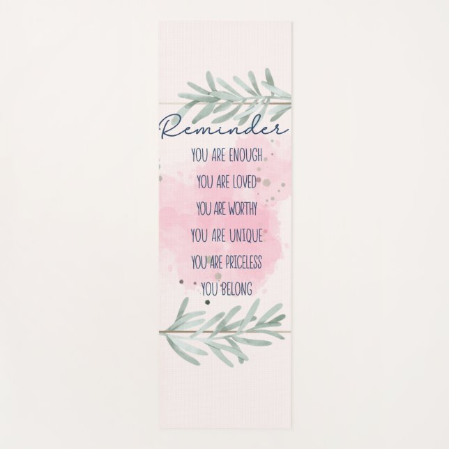 You Are… Yoga Mat (Front)