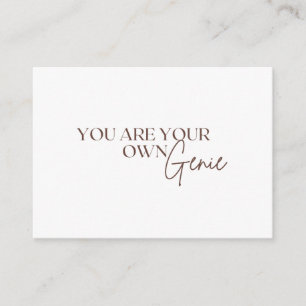 You Are Your Own Genie Enclosure Card
