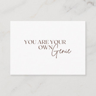 You Are Your Own Genie Enclosure Card