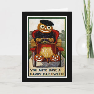 You Auto Have a Happy Halloween Card
