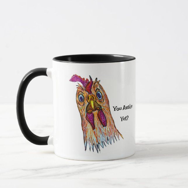 "You Awake Yet?" Possum Trot Mug (Left)