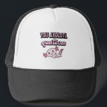 You Axolotl Questions Retro 90s Cute Axolotl Trucker Hat<br><div class="desc">Funny Axolotl T-shirt,  Cute Axolotl T-shirt, Vintage Sunset with Axolotl,  You Axolotl Questions T-Shirt</div>