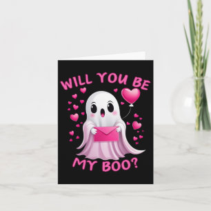 You Be My Boo Cute Ghost Halloween Spooky Season  Card