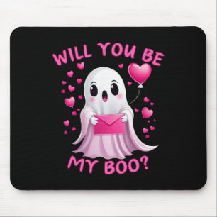 You Be My Boo Cute Ghost Halloween Spooky Season Mouse Pad