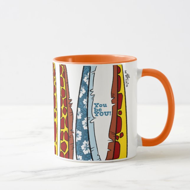 YOU BE YOU GIRAFFE by Jeff Willis Art Mug (Right)