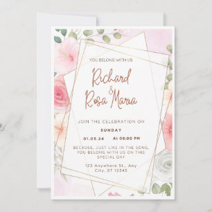 You Belong With Us Wedding Digital Invite