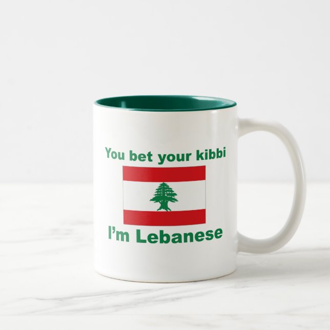 You bet your kibbi I'm Lebanese Two-Tone Coffee Mug (Right)